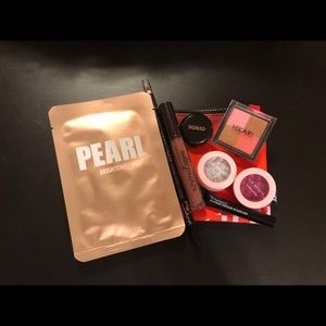 8 makeup products and Ipsy Tetris bag